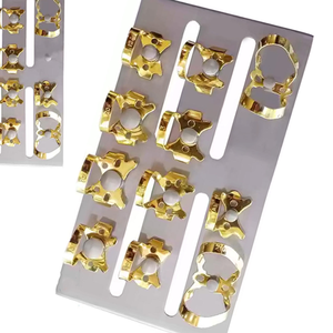 Juego de Pinzas Dentales de Goma Doradas, Herramientas de Aislamiento de Acero Inoxidable Duraderas para Odontología Restaurativa y Operativa, Kit Profesional - Product Image 3