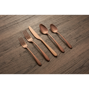 Minimalist Matte Finish Metal Flatware <b>Set</b> Fork Knife Spoon <b>Dinnerware</b> Collection At Best Price - Product Image 5