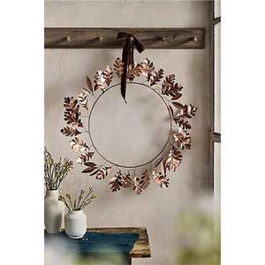 Guirnalda Metálica Premium Antigua con Efecto Verdigris para Colgar en la Pared, Decoración Vintage de Cobre con Rosas y Hojas, Arte para el Hogar - Product Image 4