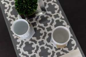 Posavasos de mármol blanco de Carrara con detalles dorados, juego de 4, 6 u 8, decoración elegante para el hogar - Product Image 3