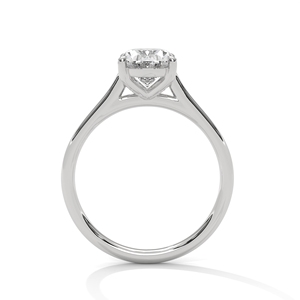 Bague solitaire classique en or 14 carats avec moissanite, bijoux de luxe minimalistes pour un usage quotidien - Product Image 2