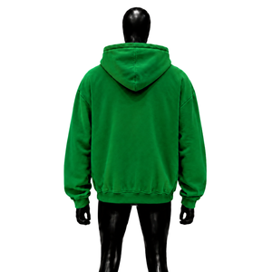 Nueva Sudadera con Capucha Verde de Alta Calidad, Estilo Oversize, Lavada, Bordada, Estilo Urbano, Casual, Unisex, Corte Holgado, Algodón Premium, Transpirable, a la Moda - Product Image 2