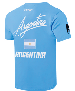 Camiseta Azul de la Selección Argentina, Manga Corta, Algodón, Informal, Unisex, Cuello Redondo, Corte Regular, Transpirable, Secado Rápido, 240g - Product Image 3