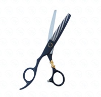 Ciseaux de coupe de cheveux pour gaucher de 6 pouces Bord de rasoir professionnel