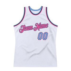 Uniformes de Baloncesto Juveniles de Diseño Personalizado, Camiseta de Baloncesto Blanca, Camiseta de Baloncesto Azul con Combinación Blanca - Product Image 5
