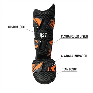 Baseball leg guard Shin Foot Guard Set Adjustable Protective Sports Gear lightweight baseball protective leg guard Custom Logo - Product Image 4
