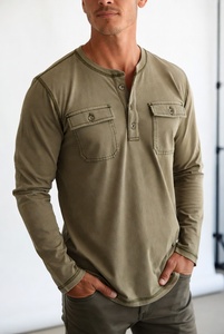 เสื้อเชิ้ตแขนยาวลำลองสำหรับผู้ชาย สีเทาล้วน ทรงปกติ สวมใส่สบายในชีวิตประจำวัน - Product Image 6