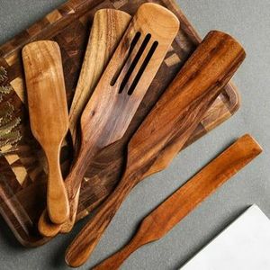 Bamboo Salad <b>Servers</b> Set Wooden Serving Spoon Fork Eco-Friendly Customized Kitchen Utensils Dishwasher Safe <b>Server</b> - Product Image 3