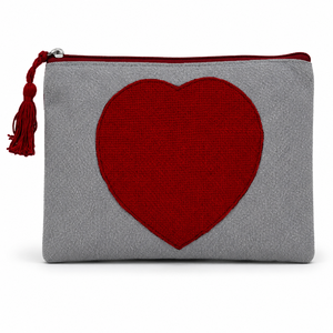 Pochette de toilette en jute et coton recyclé avec fermeture éclair 25x20x5 cm, logo personnalisé laminé, vente en gros, sac de voyage pour maquillage et beauté - Product Image 3
