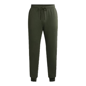 Pantalones Deportivos Verde Oliva para Hombre, Cintura Elástica con Cordón, Casuales, Ligeros, de Algodón y Elastano, Transpirables, con Bolsillos Laterales, para Otoño - Product Image 2