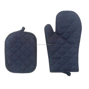 Nouvelle collection de mitaines de four en coton élégance moderne couleur unie résistant à la chaleur équipement de cuisine pour la cuisson et assurer la sécurité - Product Image 5