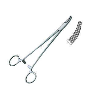 Pinzas de sujeción Heaney de 24-25 cm, instrumentos manuales de microcirugía, con inserto de carburo de tungsteno TC, de acero inoxidable quirúrgico - Product Image 1