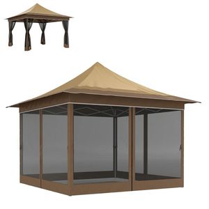 Pérgola de Tela Impermeable Beige para Jardines y Terrazas, Toldo y Gazebo - Product Image 5