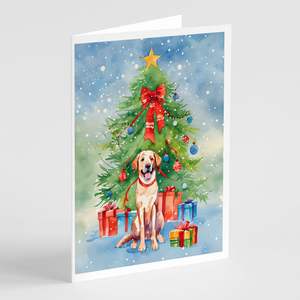 Chesapeake Bay Retriever lunatique carte de voeux de Noël Pack 8 vierge A7 taille 5x7 cartes de note avec enveloppes - Product Image 1