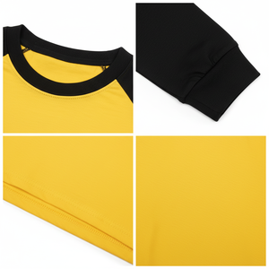 เสื้อยืดแขนยาวผู้หญิงผ้าฝ้าย 100% แขนแบบแร็กแลน พิมพ์โลโก้ได้ตามต้องการ เสื้อยืดเบสบอลแขนยาว สีพื้น ไซส์ใหญ่ - Product Image 2