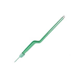 Pinzas de Coagulación Bipolares Médicas de Alta Precisión con Recubrimiento Verde, Punta Recta Tipo Bayoneta, Instrumento Quirúrgico de Acero Inoxidable - Product Image 6