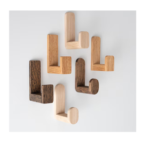 Wooden Hanger Wall Mount With 5 hooks High Quality Wholesale Price For Home <b>Living</b> Room Bedroom Clothes Hanging Hanger - Product Image 3