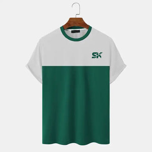 Camiseta de algodón 100% para hombre, informal, de verano, con estampado personalizado, ligera, de material duradero, de corte holgado. - Product Image 1