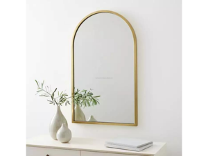 Handcrafted Indian Gold <b>Wall</b> <b>Mirror</b> 4mm Silver Modern Design Elegant Home Decor for Living Room or Bedroom Metal Material - Product Image 4