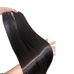 Strong Long Lasting Shiny Silky Mirror Bone Straight Hot Sale Hair Extensions Double Drawn Vietnamese Hair Hair Vendors