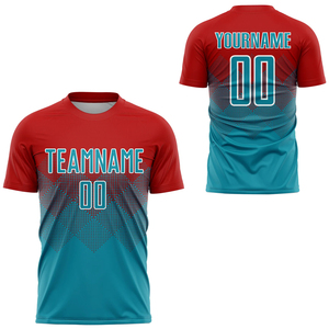 เสื้อฟุตบอลแบบยูนิเซ็กซ์สำหรับผู้ใหญ่ คอวี แขนสั้น พิมพ์ลายแบบซับลิเมชั่น ระบายอากาศได้ดี แห้งเร็ว เหมาะสำหรับฤดูร้อน - Product Image 6