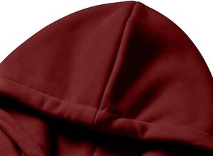 Men's Hooded Pullover <b>Sweatshirt</b> Heart Pattern Fleece Casual Raglan <b>Sleeve</b> Pocket Regular Fit 100% Polyester Quick Dry Winter - Product Image 6
