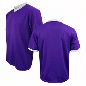 Custom <b>High</b> Quality American Football Jersey Short Sleeve V Neck Printed Polyester Cotton Sports Uniform Team Training Jersey - Product Image 4