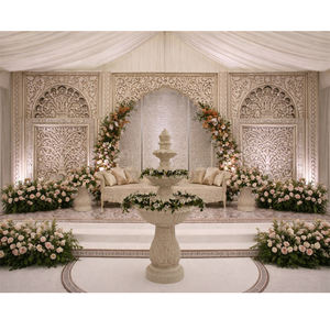 Marcos Decorativos Tallados Estilo Mughal para Bodas, Últimos Modelos Estilo Rajwada, Paneles de Boda Indios en Color Marfil para Venta en Eventos en el Reino Unido - Product Image 1