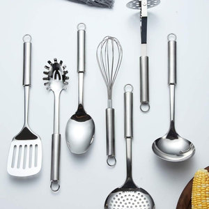 Ensemble de 2 spatules de cuisine/ustensiles de service et de cuisson en acier inoxydable - Product Image 6