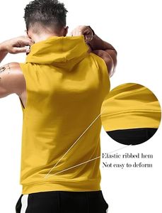 เสื้อกล้ามคอกลมสีฟ้าอ่อนพิมพ์ลายสำหรับผู้ชาย ผ้าโพลีเอสเตอร์ 100% ระบายอากาศได้ดี เป็นมิตรกับสิ่งแวดล้อม ย้อมสีแบบ Garment Dyed ทรงสปอร์ต ถักทอ น้ำหนัก 160 กรัม แห้งเร็ว - Product Image 3