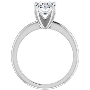 Oval Cut Moissanite Solitaire <b>Ring</b> 925 Sterling Silver Silver Plated Luxury Engagement Wedding Anniversary Party Gift Women's - Product Image 3