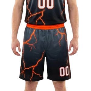 Conjunto de Uniforme de Baloncesto con Diseño Gráfico para Hombre, Jersey sin Mangas con Cuello Redondo y Pantalones Cortos Holgados a Juego con Nombre del Equipo y Número del Jugador - Product Image 5