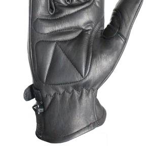 Service OEM ODM, gants de moto en cuir véritable noirs, entièrement couvrants, pour la conduite à moto, vente en gros - Product Image 6