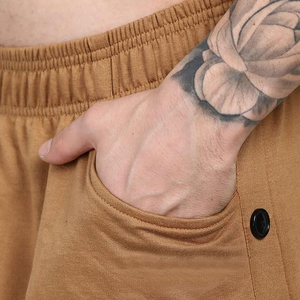 Survêtement Homme Marron PIP-Pakistan, Style Sportif Décontracté, Coupe Droite, Fermeture Éclair Intégrale, Polyester, Hiver, Couleur Unie - Product Image 5
