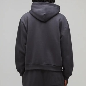 Sweat-shirts à capuche noirs pour hommes, design tendance personnalisé avec strass, 100% coton mélangé, fermeture éclair, basiques - Product Image 2