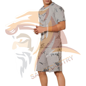 Hot Sale Men Sublimation Street Wear 2 Piece T-Shirt and Short <b>Set</b> for Men's Men's Summer Sports Short Sleeve <b>Twin</b> <b>Set</b> - Product Image 3