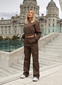 Pantalones Cargo para Mujer Jimieson Apparel, Ropa de Moda al por Mayor, Streetwear de Alta Calidad, Corte Holgado, 100% Algodón, Anti-Pilling, Elástico - Product Image 5