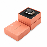Boîte télescope personnalisable en papier couché avec doublure en mousse, fermeture magnétique et poignée pour emballage cadeau et artisanat haut de gamme