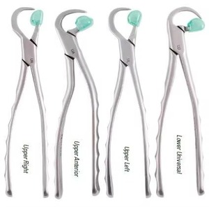Ensemble de forceps d'extraction dentaire en acier inoxydable réutilisable de haute qualité, 4 pièces - Product Image 6