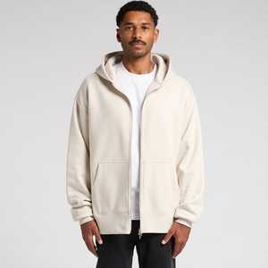 Custom Mens Premium for Full <b>Zip</b> Fleece <b>Hoodie</b> Oversized Kangaroo <b>Pocket</b> Blank Streetwear Sportswear 100% Cotton Eco-Friendly - Product Image 1