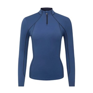 Customized Women Long Sleeve <b>Equestrian</b> Show Shirts Breathable Mesh Sleeves Base Layer Horse Riding Competition Apparel Shirts - Product Image 1