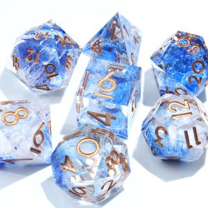 Serie de Criaturas Submarinas, Dados D20 Transparentes, Grandes y Divertidos, de Resina con Bordes Nítidos, para Niños, Cumpleaños, Bautizo, Decoración del Hogar, Juego de 4 Piezas - Product Image 4