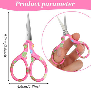 Juego de 12 Tijeras de Bordado Profesionales con Funda de Cuero Artificial, Tijeras de Acero Inoxidable para Cortar Hilo de Coser - Product Image 2