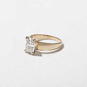 Bagues de fiançailles classiques solitaires vintage de luxe pour femmes, en or massif 14K 18K, serties de diamants de laboratoire taille coussin antique - Product Image 6
