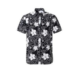 Chemise Hawaïenne Homme Tendance Estivale Col V Uni Coupe Droite Manches Courtes Décontractée Respirante Infroissable Séchage Rapide - Product Image 4