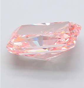 Diamante Cultivado en Laboratorio con Certificación IGI, Corte Radiante de 4.35 CT, Color Rosa Intenso Fantasía, Claridad VS1, CVD LG 739540534, ROYAL GEMS para Joyería - Product Image 2