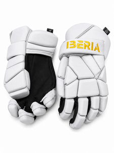 Gants de lacrosse blancs de qualité supérieure IBERIA pour hommes, vente en gros |   Gants de lacrosse rembourrés et protecteurs |   Gants d'équipe personnalisés - Product Image 2