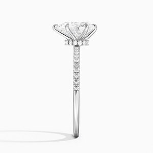 BOJ <b>Ring</b> 041 Pear Cut 925 Silver Demi Half Coverage Diamond <b>Ring</b> 2ct D Color VVS1 Moissanite GRA Certified Low Price <b>Ring</b> Sale - Product Image 3