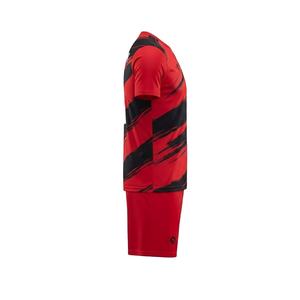 Uniforme de Fútbol Personalizado por Sublimación, Conjunto de Camiseta de Fútbol para Hombre, Rojo y Negro, Kit de Entrenamiento de Equipo, Logotipo Personalizado, Nombre y Número, Transpirable, OEM - Product Image 3