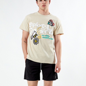 Wholesale 100% Cotton Men's <b>T</b>-<b>Shirts</b> High Quality <b>Printed</b> Logo Summer Tees Custom Anti-Wrinkle Breathable <b>Plain</b> <b>T</b>-<b>Shirts</b> - Product Image 4